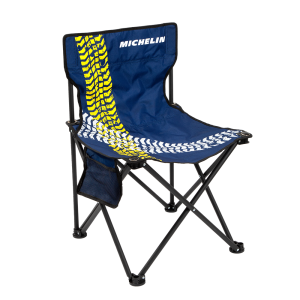Składane krzesło Michelin z wtórnie przetworzonego tworzywa PET